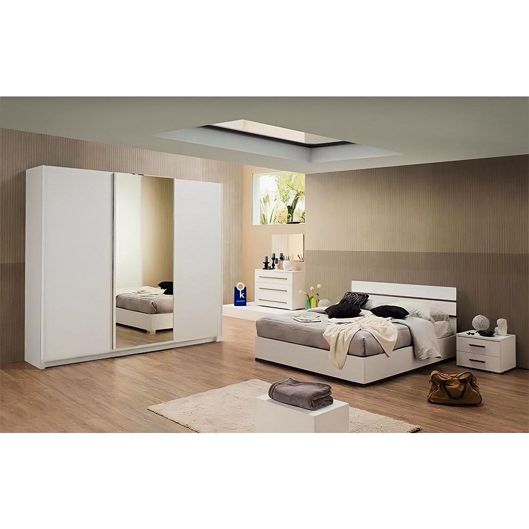 2 غرفة نوم بيضاء