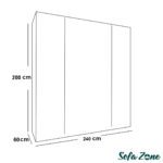 ⁦غرفة نوم مودرن بيج 5 قطع-szr04⁩ - الصورة ⁦3⁩