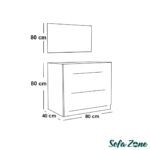 ⁦غرفة نوم بيضاء 5 قطع - szr02⁩ - الصورة ⁦5⁩