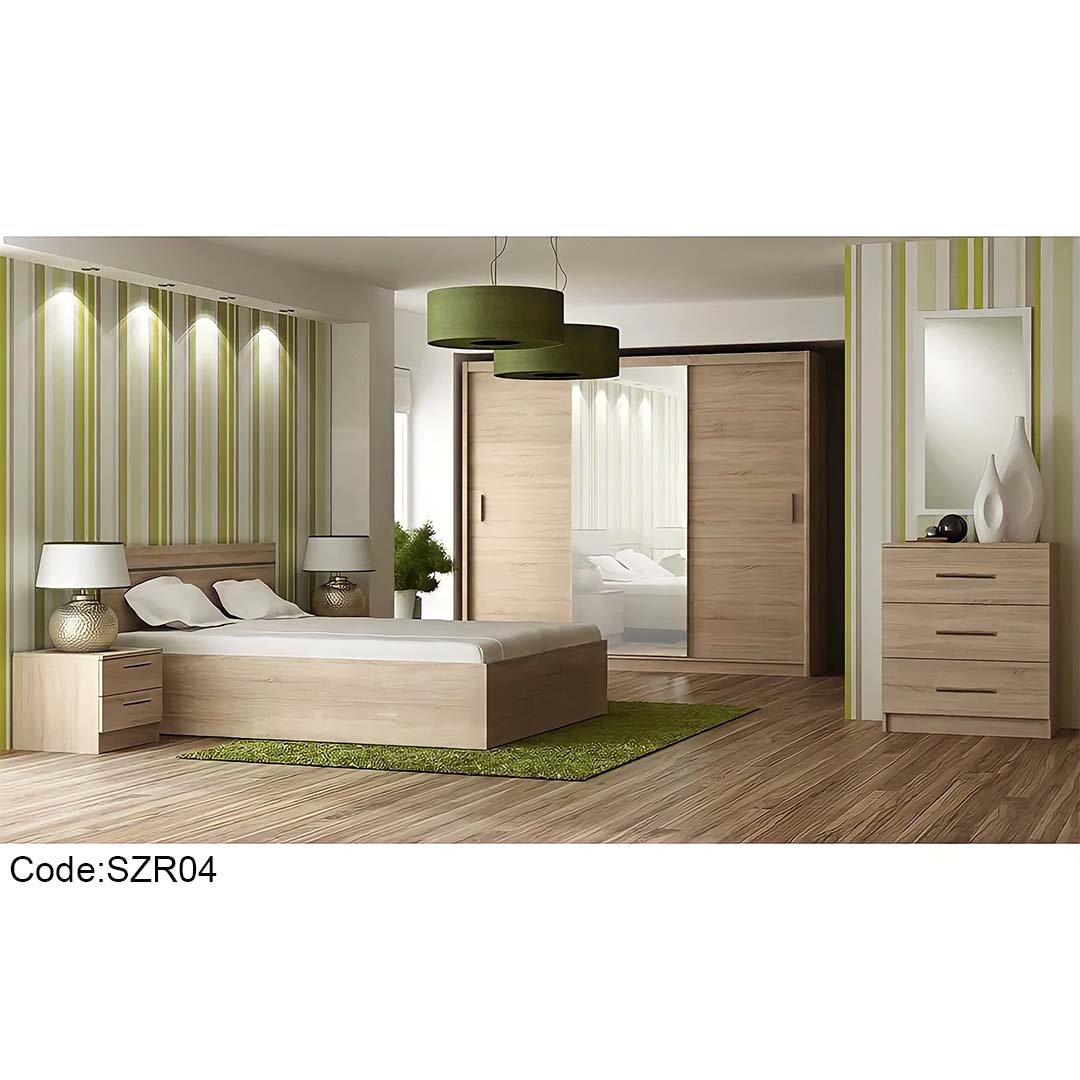 SZR04 غرفة نوم مودرن بيج 5 قطع-szr04 - الصورة 1